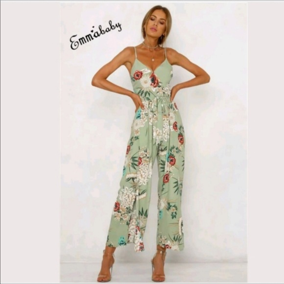 Floral High Slit Summer Fashion Beach Jumper - Picture 2 of 7